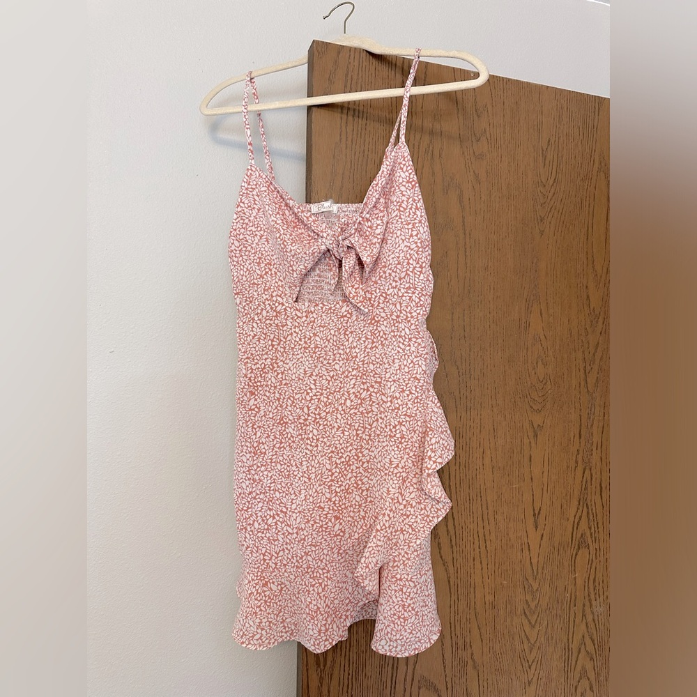 Pink mini dress